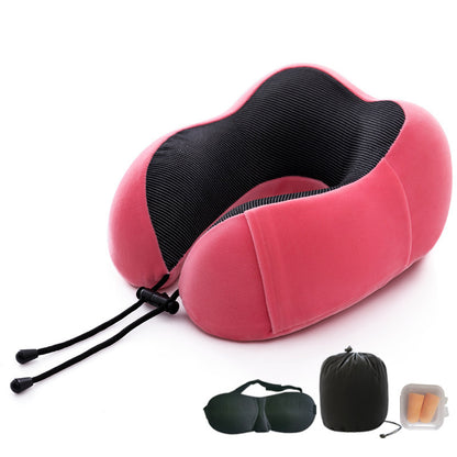 Memory Foam U-Shaped Travel Pillow
