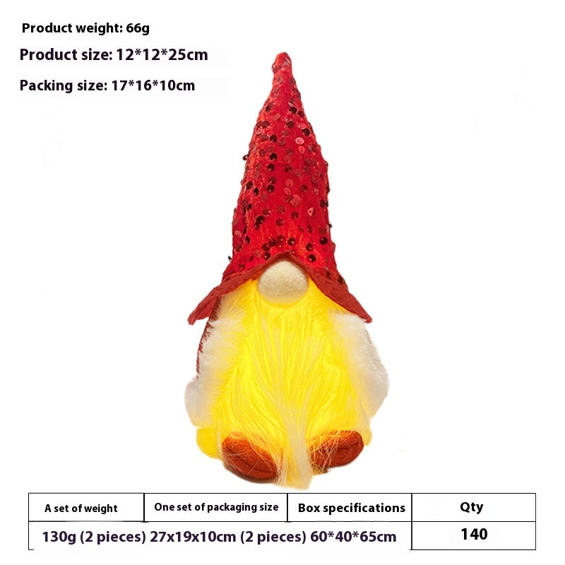 Rudolf Doll With Light