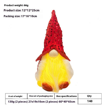 Rudolf Doll With Light