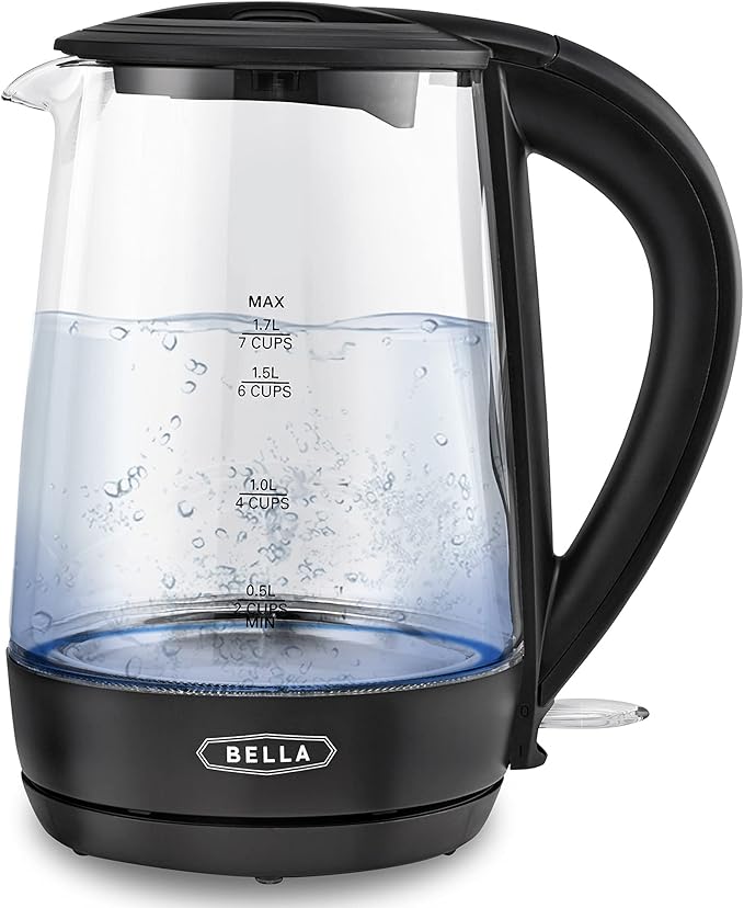 bella 1.7 Liter Glass Electric Kettle