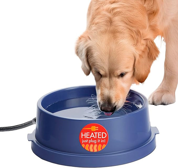 Thermal-Bowl Heated Water Bowl for Cats & Dogs