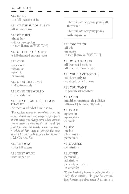 The Well-Spoken Thesaurus