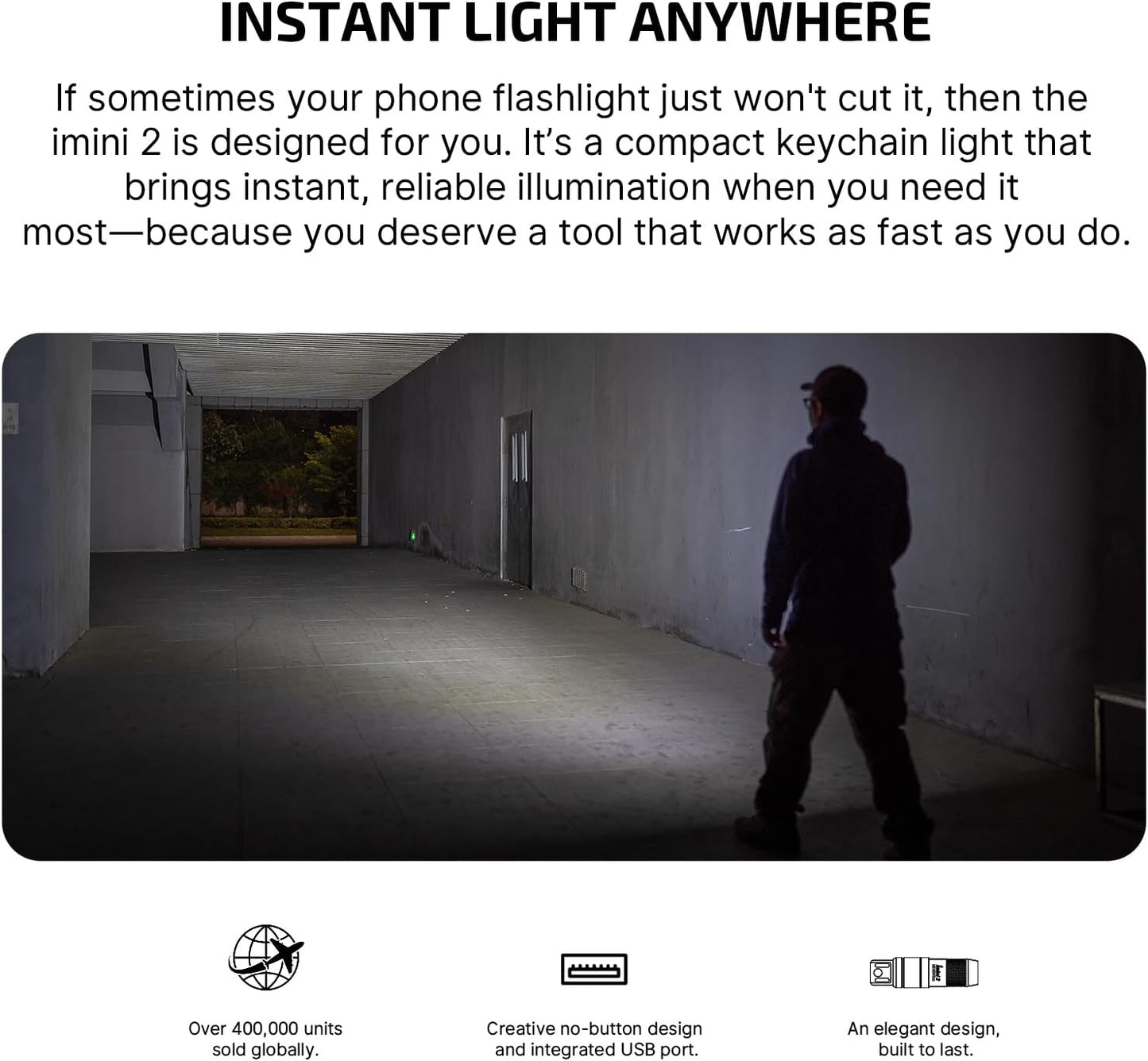 Rechargeable Keychain Flashlight