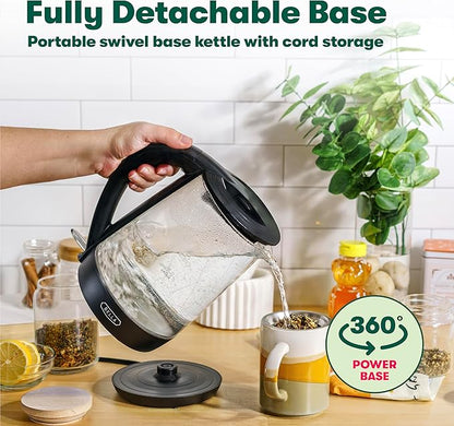 bella 1.7 Liter Glass Electric Kettle