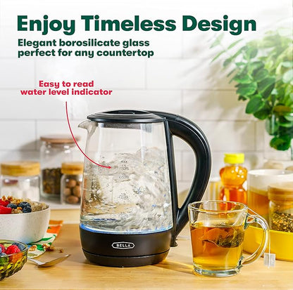 bella 1.7 Liter Glass Electric Kettle